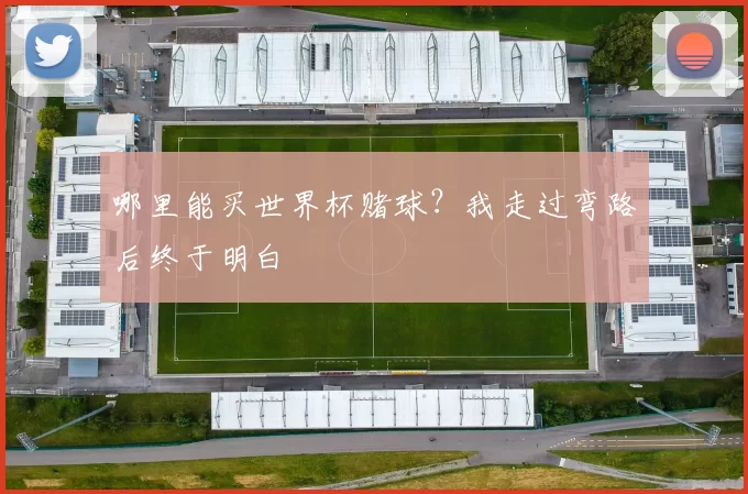 哪里能买世界杯赌球?我走过弯路后终于明白