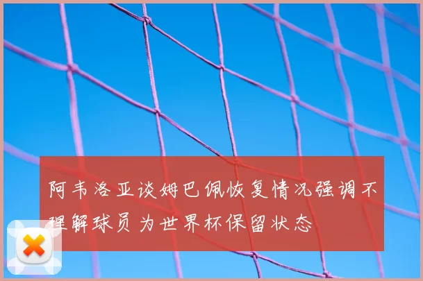 阿韦洛亚谈姆巴佩恢复情况强调不理解球员为世界杯保留状态