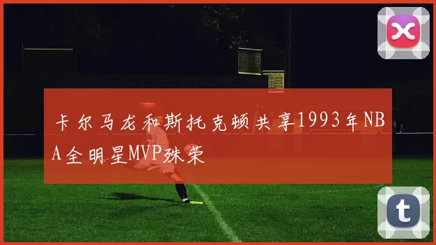 卡尔马龙和斯托克顿共享1993年NBA全明星MVP殊荣
